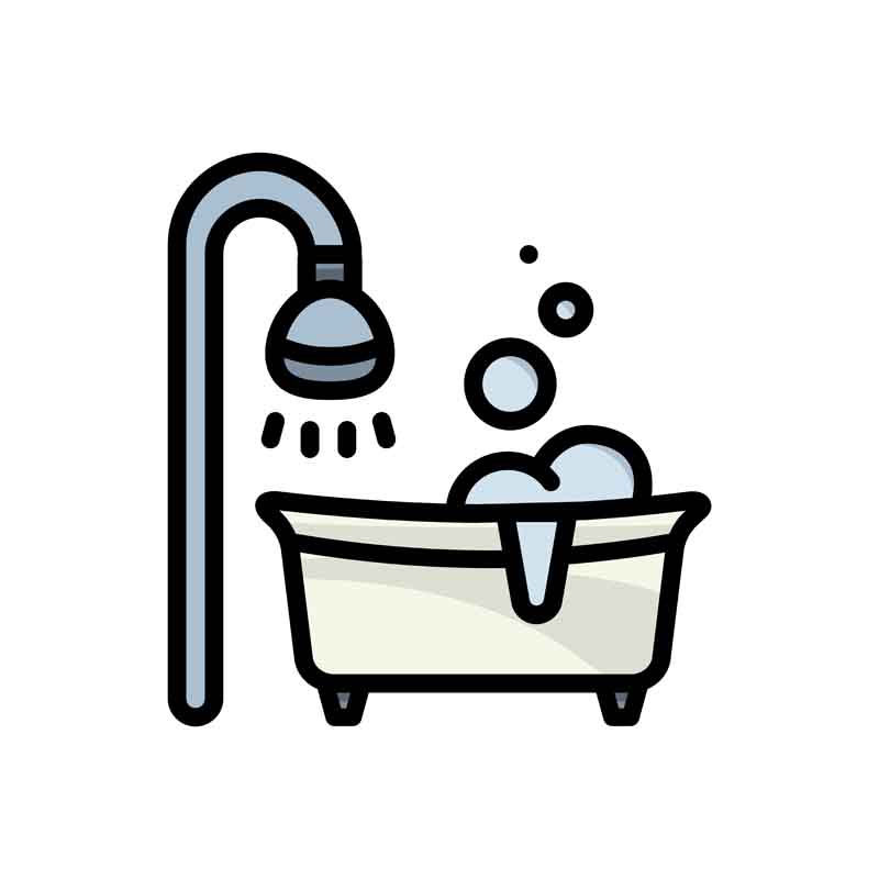 حوله و وسایل حمام