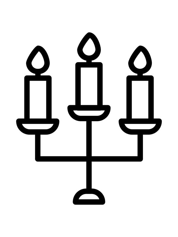 شمع، گل و گلدان